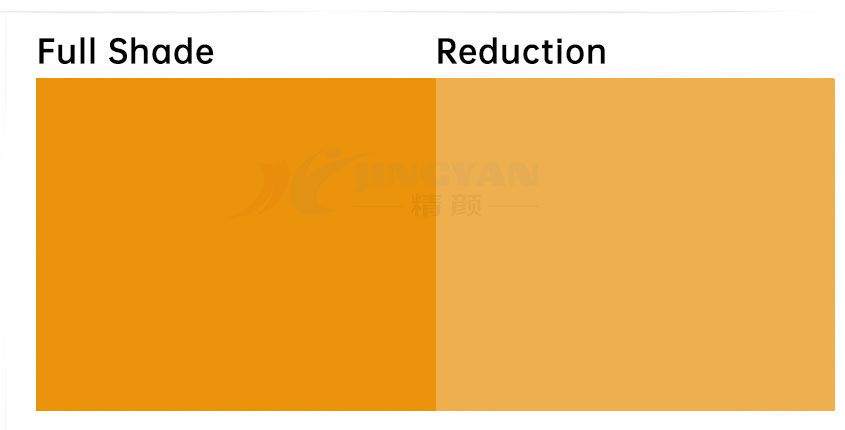 鈦鉻棕?zé)o機(jī)顏料棕24原色與沖淡色示意圖