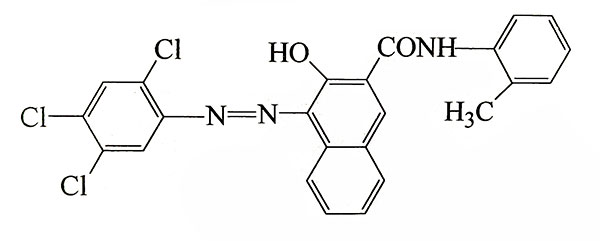 顏料紅112分子結(jié)構(gòu)圖