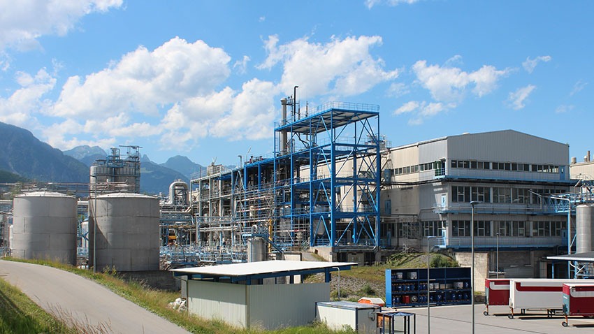 巴斯夫蒙泰工廠光學(xué)增白劑生產(chǎn)樓