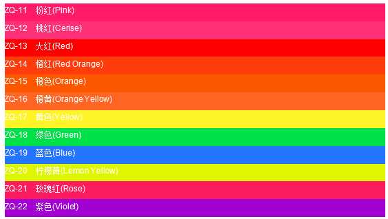 潤(rùn)巴Ranbar ZQ高耐溫塑膠熒光顏料