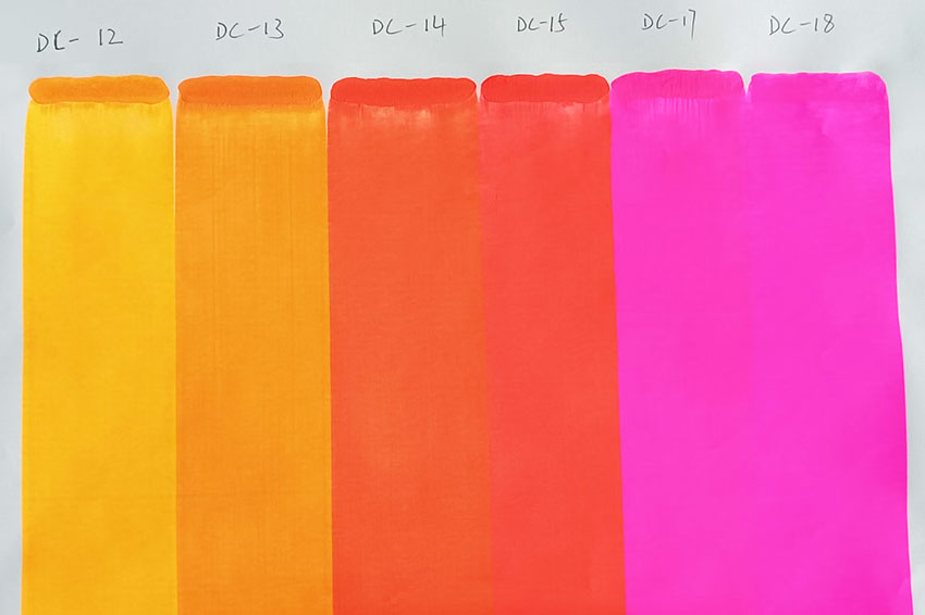 潤(rùn)巴DC涂料油墨熒光顏料刮板色卡