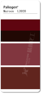 巴斯夫苝紅顏料L3920藍相紅顏料色卡